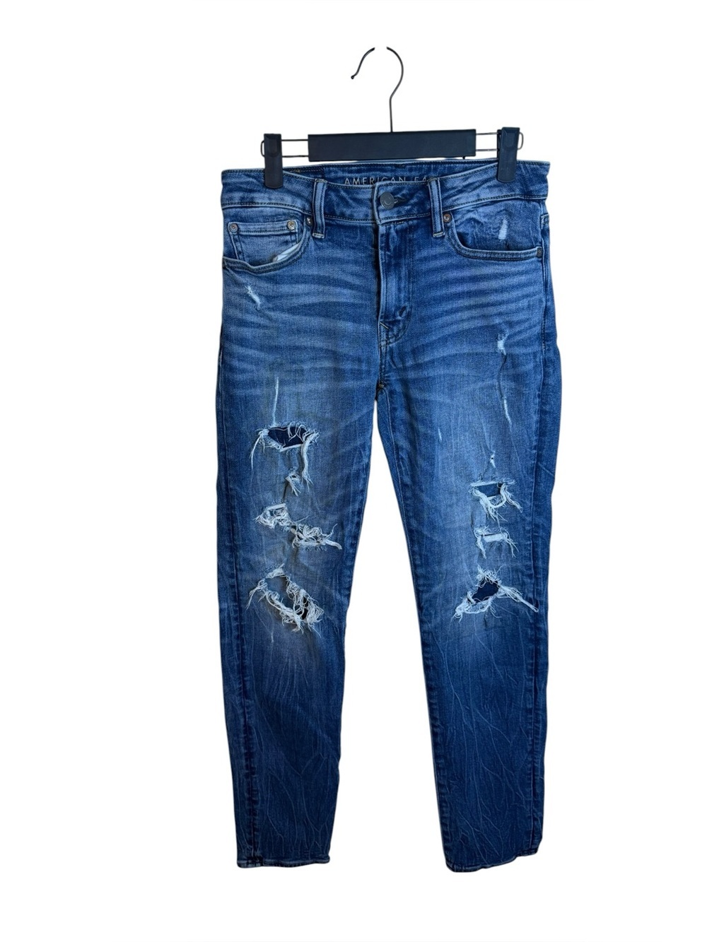 American Eagle Next Level Airflex Distressed Slim Jeans